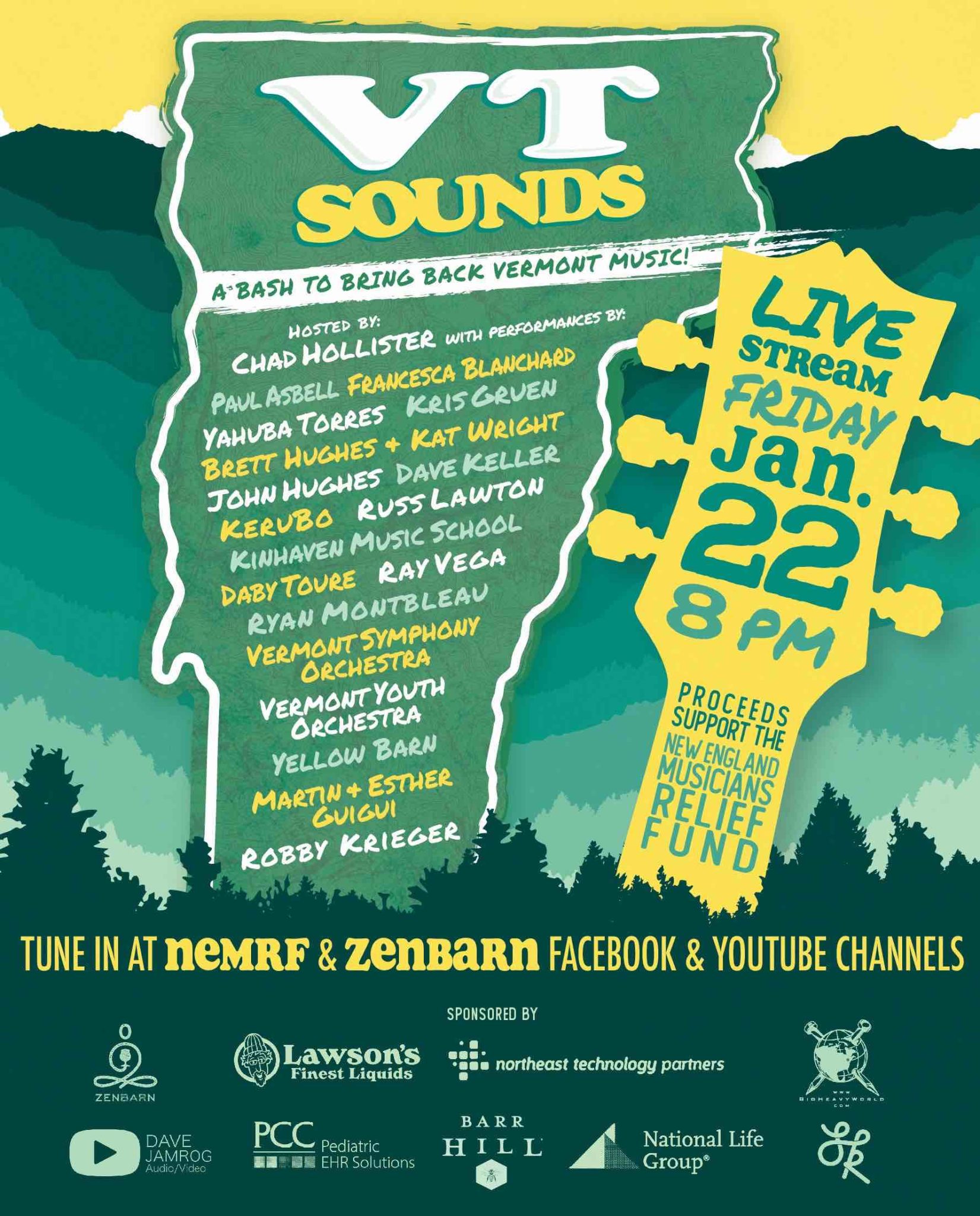 This Stream Is Tonight VT Sounds, A Bash to Bring Back Vermont Music