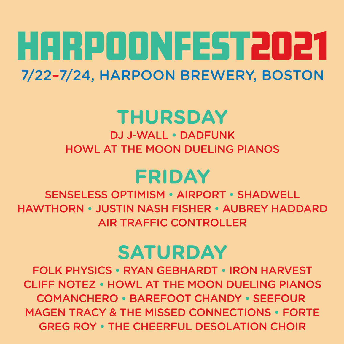 HarpoonFest returns this summer with sets n' sips in the Seaport