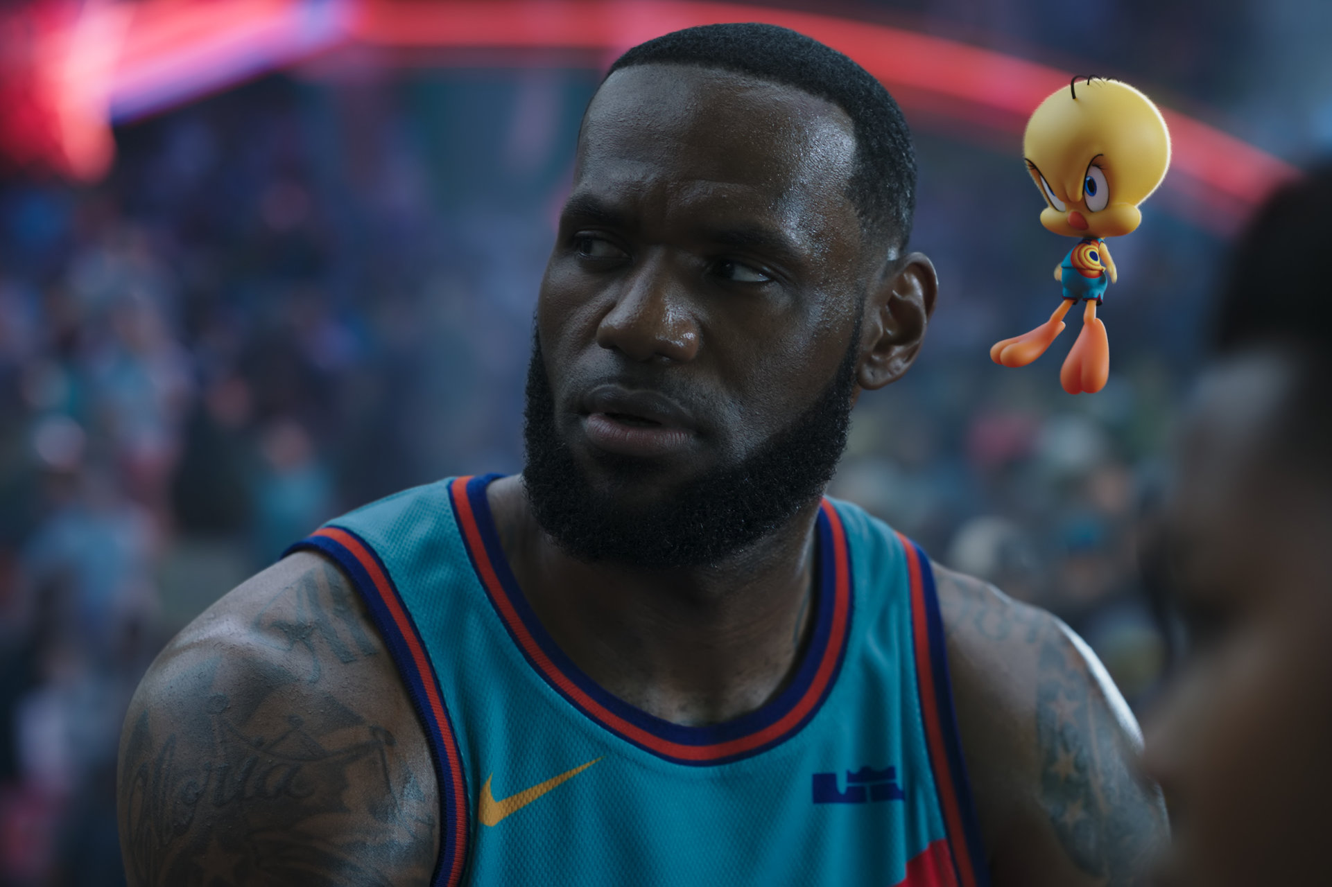 Space Jam A New Legacy Review LeBron James against the machine